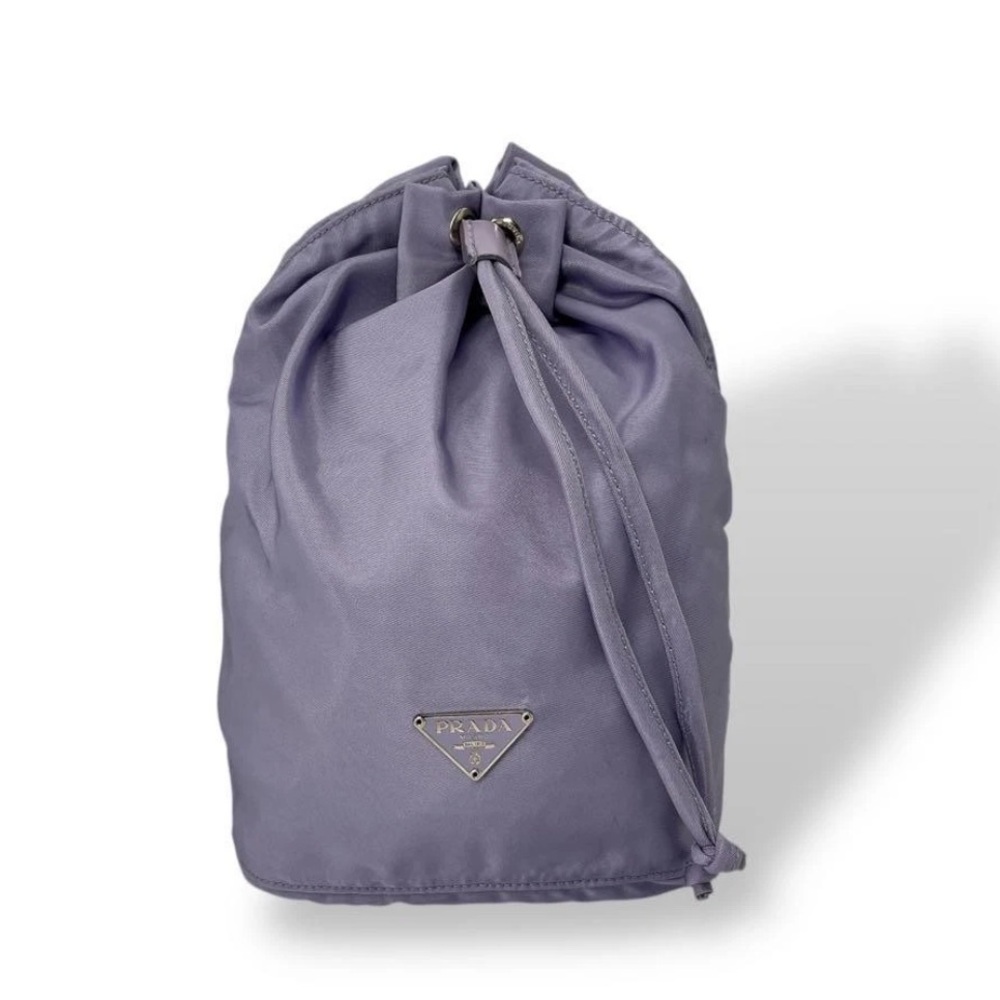 Prada Lilac Drawstring Pouch - image 1